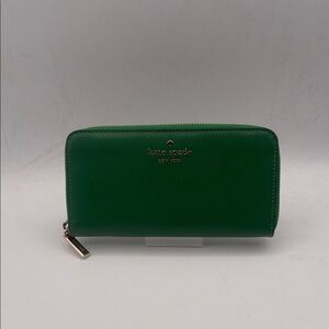 Kate Spade Emerald Green Zip Wallet